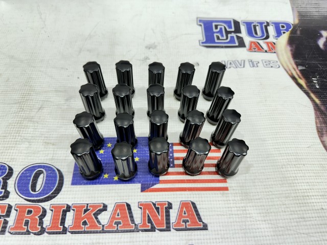 SPLINE TUNER LUG NUT 2’’ 14x1.5 BLACK 24PC+KEY