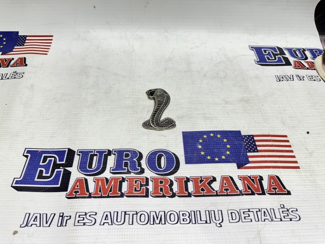 Pair 3D Chrome Metal Cobra Side Fender Emblem Badge For Mustang Shelby GT