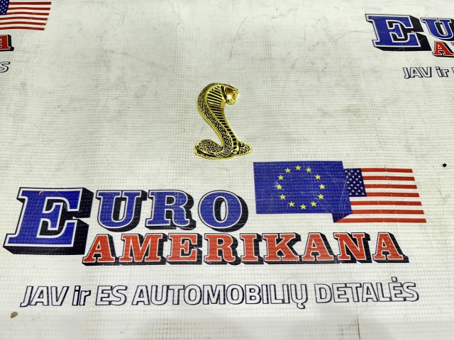 Car Gold Golden Cobra Snake 3D Metal Racing Front Grill Grille Badge Emblem