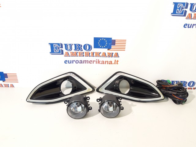 Pair Front Bumper Fog Lights Lamps Harness Switch Kit