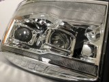 Chrome Front Signal Projector Headlights Set (w/ LED, DRL)