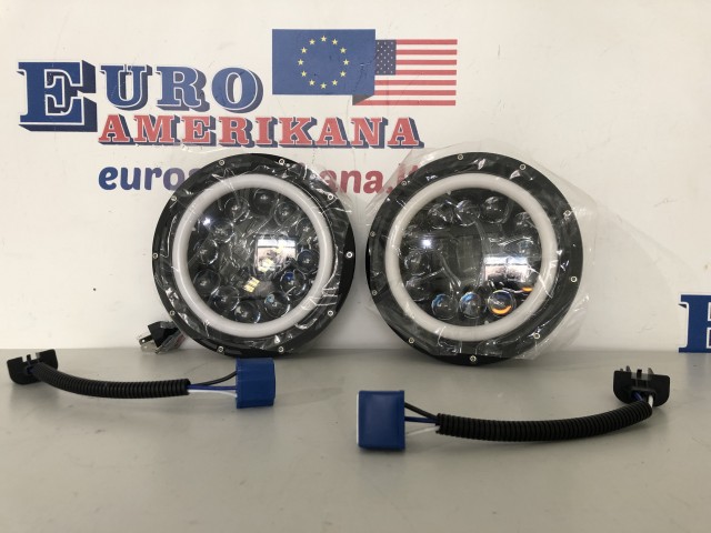 7 Inch Apvalių LED žibintų komplektas