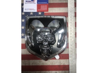 3D Skull Aries Head Grille, Tailgate Badge