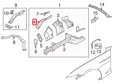 Fender Rail Reinforcement, LH