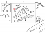 Fender Rail Reinforcement, RH
