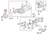 Engine Water Pump Pulley