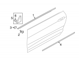 Front Door Molding, LH (Takeoff)