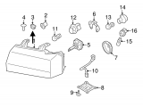 Headlamp Assembly Nut (Upper)