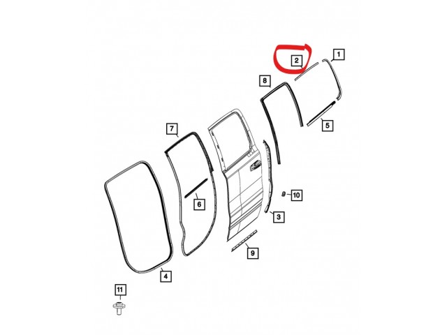 Upper Molding (right)