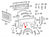 Splash Shield, Rear RH