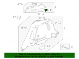 Upper Quarter Trim Cap, RH