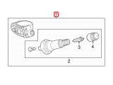Wheel, Tire Pressure Sensor 433 MHz