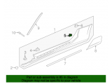Rocker Molding Retainer (Coupe)