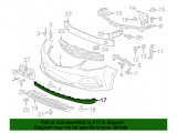 Front Bumper Fascia Center Air Deflector