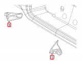 License Plate Light Assembly (left)