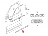 Body Side Molding, RH