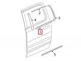 Belt Weather-Strip (Left, Rear Left Outer)
