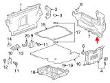 Trunk side trim, RH
